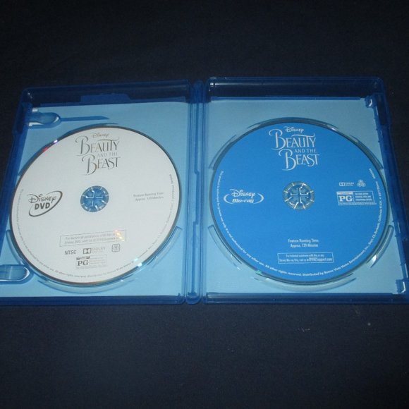 Beauty and the Beast (Blu-ray/DVD, 2017, 2-Disc Set) w/ slipcover - Picture 4 of 5